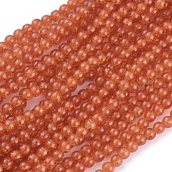 Perle tonde di vetro crackle fili&nbsp;X-CCG-Q001-8mm-09