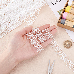 5 ярд полиэстерового кружева со звездами и кисточками OCOR-ME0001-07