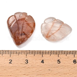 Резные подвески из натурального гематоидного кварца/железистого кварца G-G300-01A