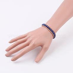 Коровьей кожаные браслеты шнура BJEW-JB03279