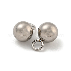 Anlaufgeschützte Charms aus Edelstahl 201&nbsp;STAS-O004-09C-P