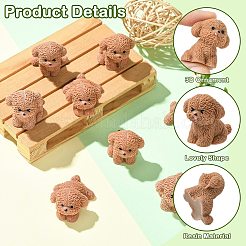 20 шт. 4 стиля мини-украшения для собак из смолы&nbsp;RESI-CJ0004-84