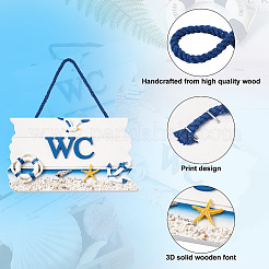 2шт 2 стильных подвесных пластины из МДФ в средиземноморском стиле&nbsp;HJEW-CF0001-09