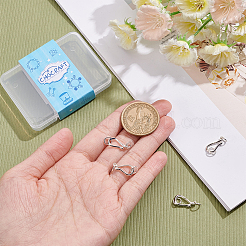 4 комплект из 925 застежек в форме буквы S из стерлингового серебра STER-CA0001-04