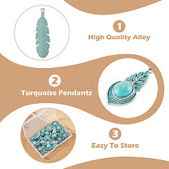 30 pz 10 stili pendenti in lega di stile tibetano&nbsp;FIND-TA0010-14