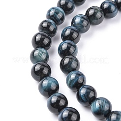 Природных тигровый глаз бисер нитей G-G448-10mm-19AB+