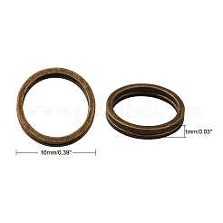 真鍮製フレームコネクター  ニッケルフリー  アンティークブロンズ  10x0.7~1mm&nbsp;EC18710mm-NFAB