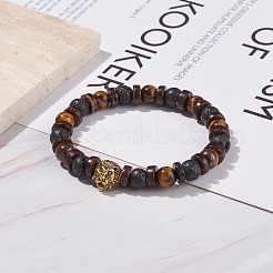 Bracelet extensible en noix de coco naturelle&nbsp;BJEW-JB08151