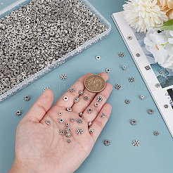 1200 шт. 24 стиля тибетских сплавных бусин-разделителей TIBEB-PH0005-09