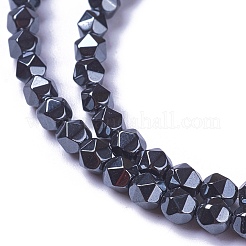 Electroplate non magnetici ematite sintetico fili di perline&nbsp;G-E522-A01