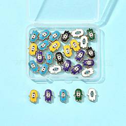 30шт эмалевые бусины из сплава ENAM-FS0003-56