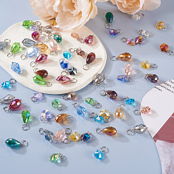 120шт 20 стильный кулон из гальванического стекла&nbsp;CW-TAC0001-21