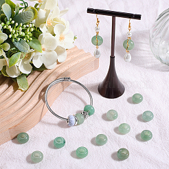 16 шт. натуральные зеленые авантюриновые европейские бусины G-SC0003-03B