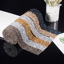 Блестящая смола исправления горный хрусталь (клей-расплав на спине) OCOR-WH0052-01D