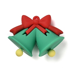 クリスマス pvc プラスチック ペンダント  クリスマス鐘  36x47.5x25mm  穴：2mm&nbsp;KY-D018-01A
