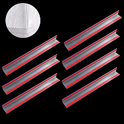 粘着式PVCコーナープロテクターストリップ  家具と壁用の透明なエッジガード  透明  400x40x40mm&nbsp;DIY-WH0899-990