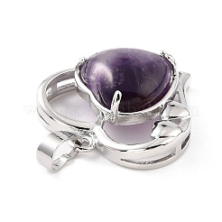 Подвески из натурального аметиста  G-C236-01B-P-RS