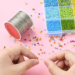 9-слойный металлический шнур макаронного цвета&nbsp;MCOR-CJ0001-03D-03