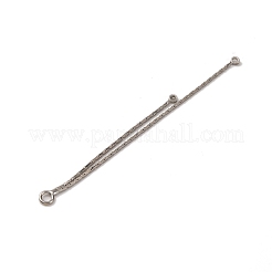 Латунная цепочка-кисточка из бостонского звена большие подвески&nbsp;KK-G510-06P