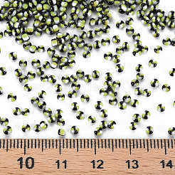 12/0 ガラスシードビーズ  緑黄  2mm  穴：0.8mm&nbsp;SEED-S005-7