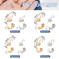 48 шт. 8 стиля латунных бусин KK-BC0012-08