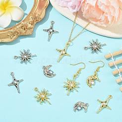 30 комплект подвесок из сплава и смолы в 6 стилях&nbsp;FIND-FS0004-90