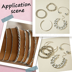 2 ensemble de 2 bracelets et joncs en alliage pour femmes&nbsp;BJEW-SP0001-34A