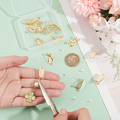 14 шт. латунные серьги-гвоздики&nbsp;KK-UN0002-61