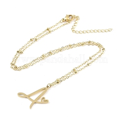 Colliers pendentifs en acier inoxydable 304&nbsp;LS-NJEW-H029-02G-A