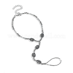 Регулируемые браслеты на ногу из сплава с полыми овальными звеньями FS-WG598B5-01