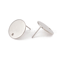 Orecchini a bottone in acciaio inossidabile 201 anti-ossidazione&nbsp;STAS-P308-09C-P