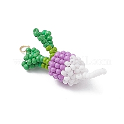 Подвески из стеклянных бусин в виде редиса&nbsp;PALLOY-MZ00973-03