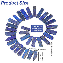1 brin de perles de lapis-lazuli naturel&nbsp;G-AR0005-29