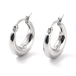 Boucles d'oreilles créoles épaisses en acier inoxydable 304 anti-ternissement pour femmes&nbsp;EJEW-F280-06A-P
