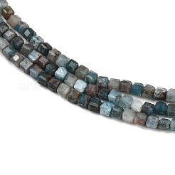 Нити натуральных бус из синего апатита&nbsp;LS-G-RM2025-D47-3x3mm