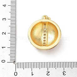 Pendenti in zirconi cubici trasparenti in micro pavè di ottone&nbsp;KK-A303-17G