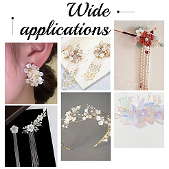 300 шт. 3 шт. гальванических акриловых колпачков для бусин&nbsp;PACR-PH0001-07