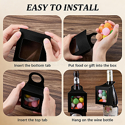 10 boîte cadeau à suspendre en papier kraft carré&nbsp;CON-CN0001-31A