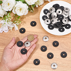 60 шт. бусины из нержавеющей стали марки 304&nbsp;STAS-CP0001-06