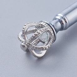 Платиновая ручка с большой короной&nbsp;LS-AJEW-K026-01G