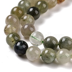 Verde naturale quarzo rutilato fili di perline&nbsp;G-D481-11B