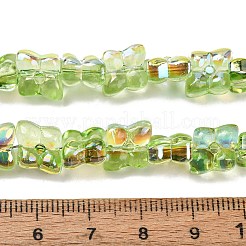 Abalorios de vidrio transparente hebras&nbsp;GL-CBAAE04-02E