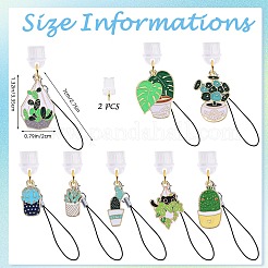 10 шт. сплав эмали мобильные ремни&nbsp;HJEW-SW00132-04