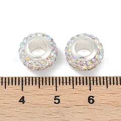 Сплав горный хрусталь глина паве бусины ALRI-D300-03S-07