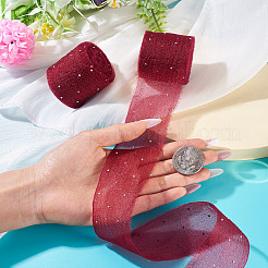 2 rouleau de ruban en polyester thermocollant à strass et bords francs&nbsp;OCOR-TA0003-95J