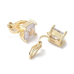 Фурнитура для сережек-клипс из латуни для женщин&nbsp;EJEW-V002-04G-04