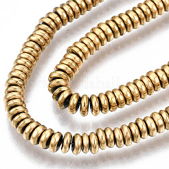 Гальванизировать немагнитных синтетический гематит бисер пряди G-T114-88A-G