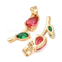 Латунные микро проложить кубического циркония подвески&nbsp;KK-A284-13G-01