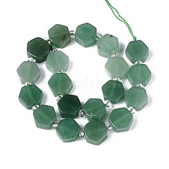 Естественный зеленый авантюрин бисер нитей G-P534-A17-02