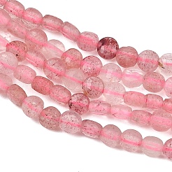 Chapelets de perles aux fraises en quartz naturel&nbsp;GG-NH0007-B02-01